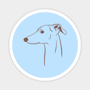 Italian Greyhound (Blue and Taupe) Magnet